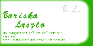 boriska laszlo business card